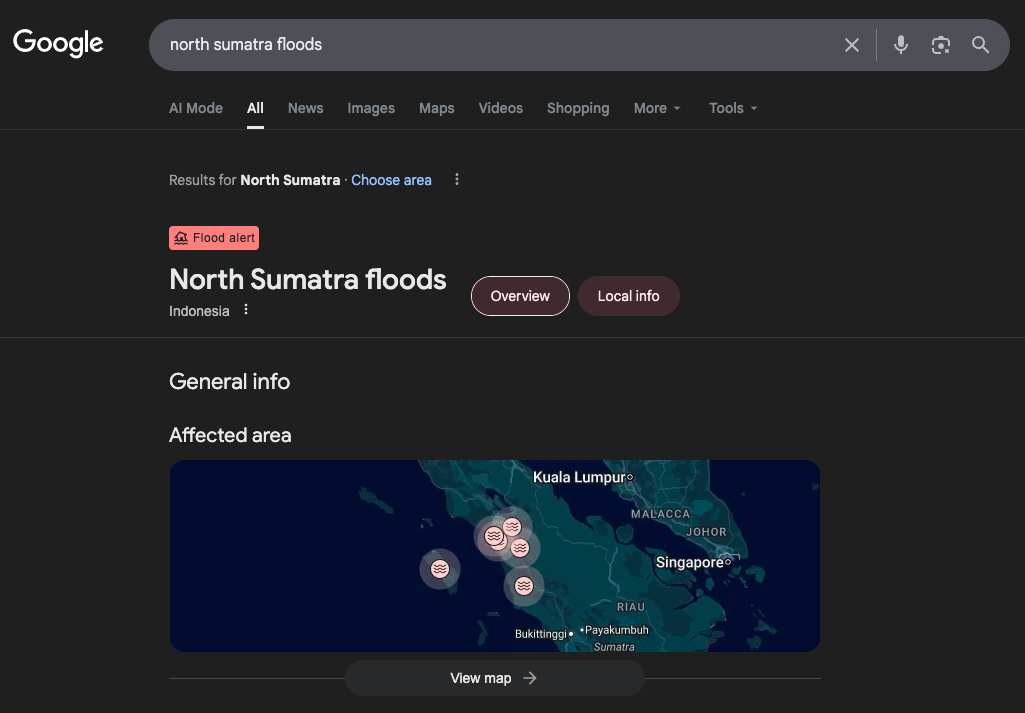 peringatan banjir Sumatera Utara